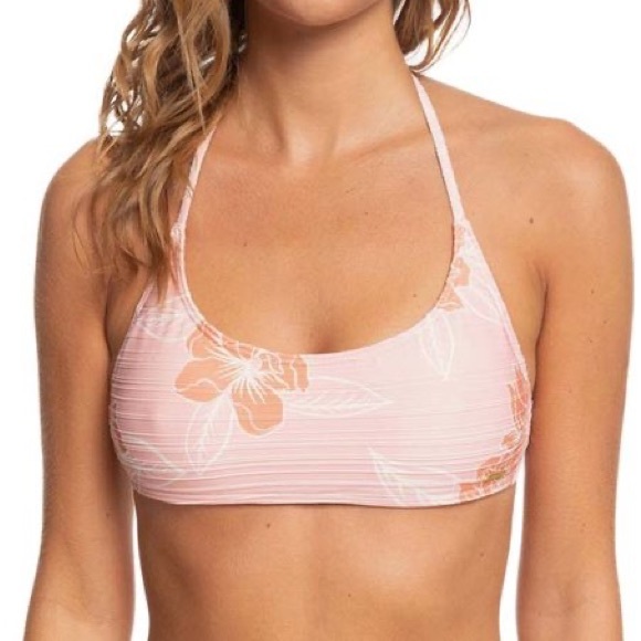 nwt roxy floral bikini (top L, bottom M) - Picture 4 of 9